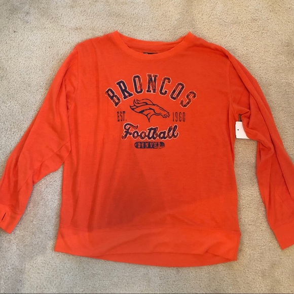 NFL Tops - Women’s Long Sleeve Broncos Football Tee